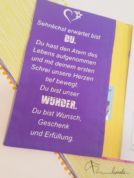 U-Heft Hülle Stoff