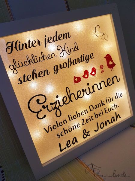 Designrahmen 23x23cm beleuchtet